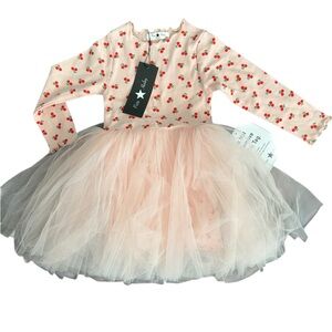 Charming Cherry Dance Dress for Kids